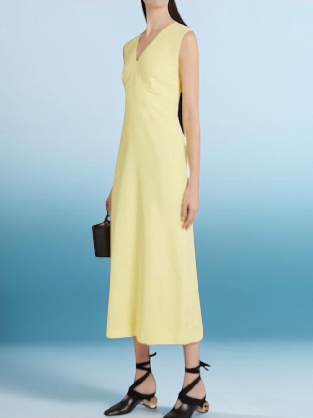 New! EMILIA WICKSTEAD Silk Blend Maxi Dress Size 12